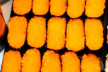 Suchi for sell in the supermarket, Suchi is Japanese national food popular throughout the world