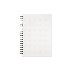 Notebook. Template of office notepad with white pages. Vector illustration
