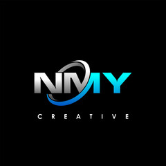NMY Letter Initial Logo Design Template Vector Illustration