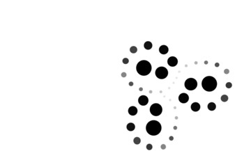 black and white circles