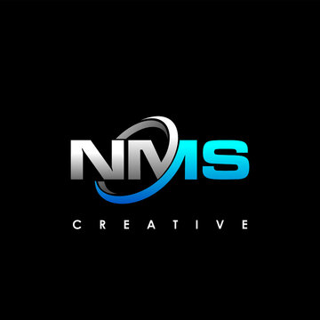 NMS Letter Initial Logo Design Template Vector Illustration