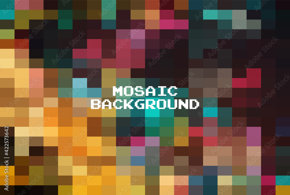 Poster abstract dark colorful grid mosaic background, modern abstract illustration with triangles. creative