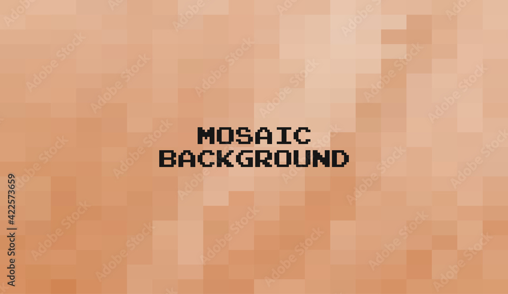 Poster abstract dark dark brown grid mosaic background, modern abstract illustration with triangles. creati