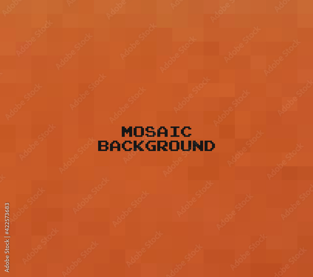 Poster abstract dark orange grid mosaic background, modern abstract illustration with triangles. creative d