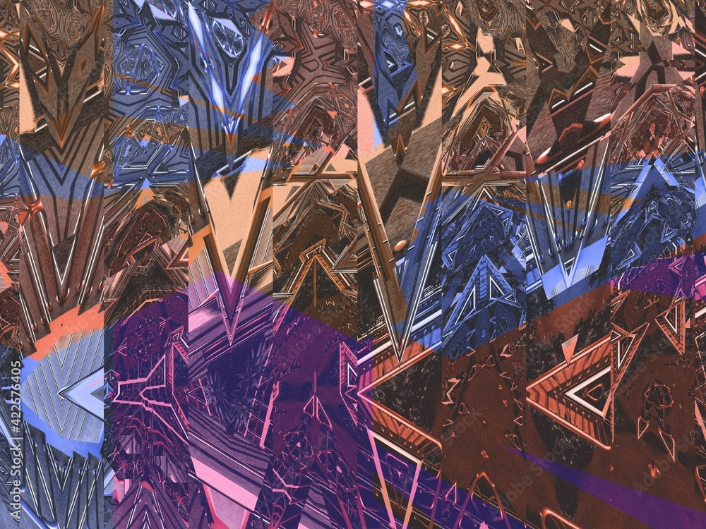 Aufkleber modern background with dead pixel and bug, glitch and error signal. optical distortion, overlapping 