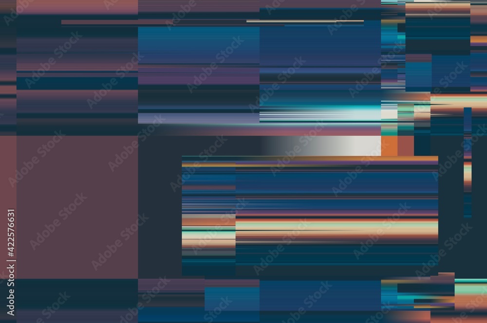 Aufkleber modern background with dead pixel and bug, glitch and error signal. optical distortion, overlapping 