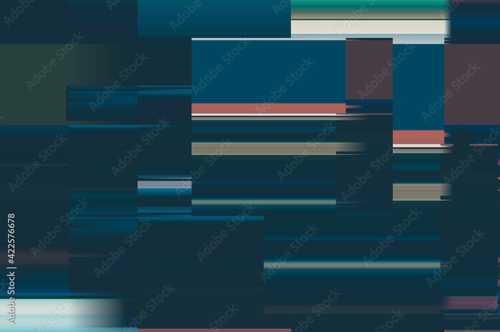 Aufkleber modern background with dead pixel and bug, glitch and error signal. optical distortion, overlapping 