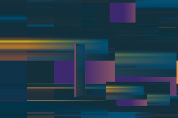 Modern background with dead pixel and bug, glitch and error signal. Optical distortion, overlapping geometric. It can be used for web design, printed products and visualization of music.