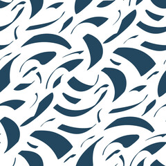 Seamless pattern with monochrome abstract pattern