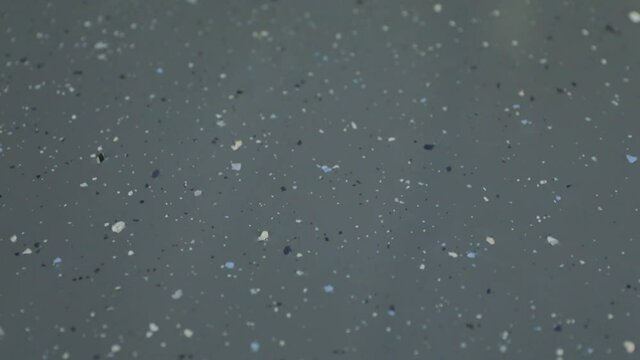 Construction series: epoxy resin flooring with decorative chips