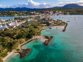 Les Trois-Ilets, Martinique, FWI - Aerial view of La Pointe du Bout
