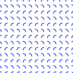 Abstract Seamless Pattern Blue Doodle Geometric Figures Background Vector