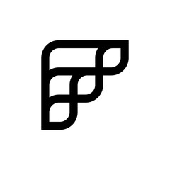 Letter F logo. Icon design. Template elements - vector sign