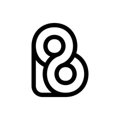 Letter B logo. Icon design. Template elements - vector sign