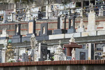 cemetery of a village in the inland mountains of southern Italy