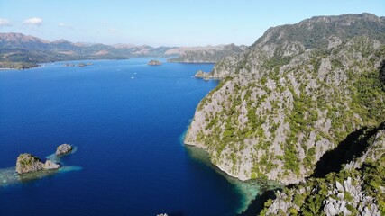 Obraz premium Aerial view from Palawan, Philipines - created by dji camera