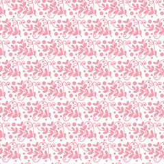 Pink Floral Seamless Pattern - Spring Pattern
