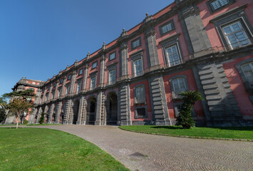 exterior of Royal Palace in Capodimonte park