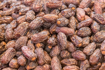 Dried fruits dates. Vegetarian food