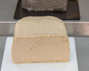 Halva on the counter. Oriental sweets. Trade in Israel