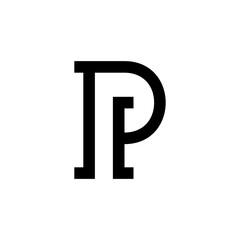 Letter P logo. Icon design. Template elements - vector sign