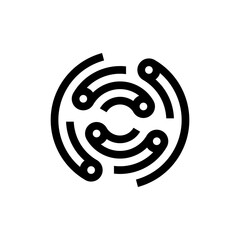 Letter O logo. Icon design. Template elements - vector sign