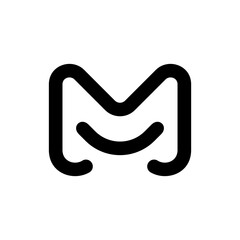 Letter M logo. Icon design. Template elements - vector sign
