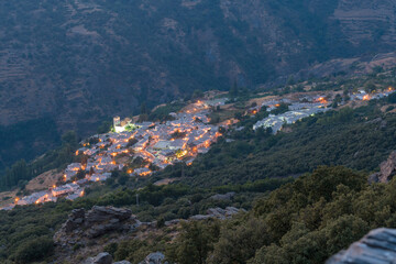 Fototapeta na wymiar Village in Sierra Nevada in southern Spain