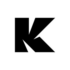 Letter K logo. Icon design. Template elements - vector sign