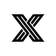 Letter X logo. Icon design. Template elements - vector sign