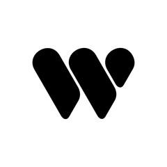 Letter W logo. Icon design. Template elements - vector sign