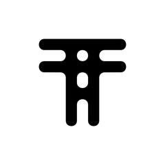 Letter T logo. Icon design. Template elements - vector sign