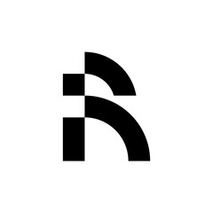 Letter R logo. Icon design. Template elements - vector sign