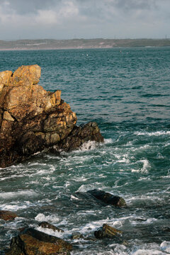 rock in the sea
