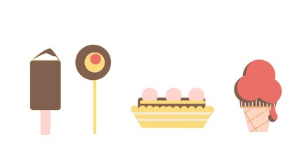 set of sweets, chocolate bar, candy.