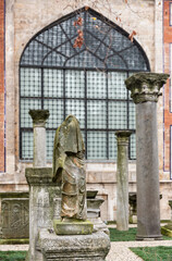 Istanbul, Turkey - January 01, 2021: Open-air Museum of archaeology. Istanbul, Turkey
