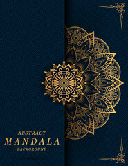 abstract mandala with gorgeous arabesque pattern style background for card, print, poster, cover, brochure, banner, flyer