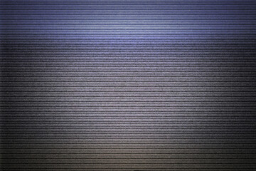 Intentional distortion, noise and scanlines: the blank screen of an old VHS player connected to a tv, cyan yellow color zones (bad signal, damaged tape).
 - obrazy, fototapety, plakaty