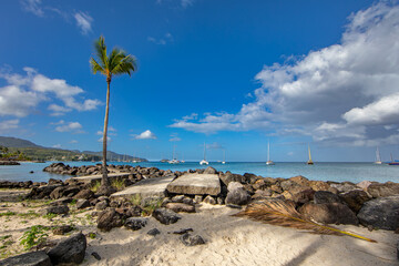 Beach of la Pointe-du-Bout - Les Trois-Ilets, Martinique, French Antilles