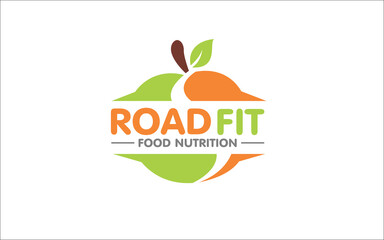 Illustration vector graphic of health diet nutrition concept Logo Design template