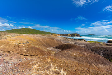 The Petrification Savannah (La Savane des Petrifications) waterfront, Sainte-Anne, Martinique, French Antilles