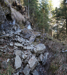 Obraz premium Wildes Deutschland: Bei Bayrischzell im Februar