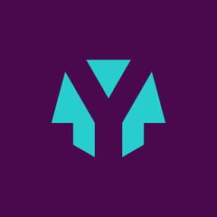 Letter Y logo. Icon design. Template elements - vector sign