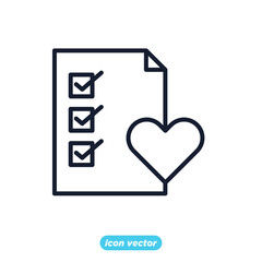 shopping wish list icon. wish list symbol template for graphic and web design collection logo vector illustration