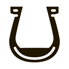 Horseshoe Icon Vector Glyph Illustration