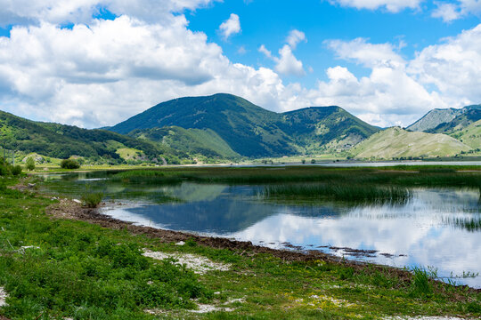 Italy Campania lake Matese