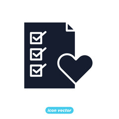 shopping wish list icon. wish list symbol template for graphic and web design collection logo vector illustration