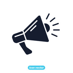 promotion icon. megaphone symbol template for graphic and web design collection logo vector illustration