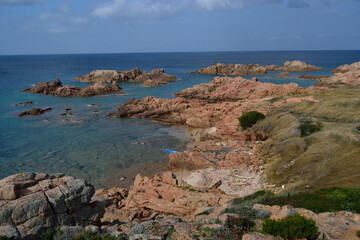Veduta della costa di Cala Sarraina