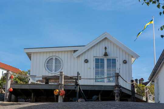 White Wood Houses In Sweden